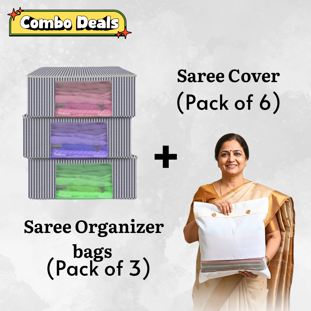 NECAVU Saree Organizer Combo Pack