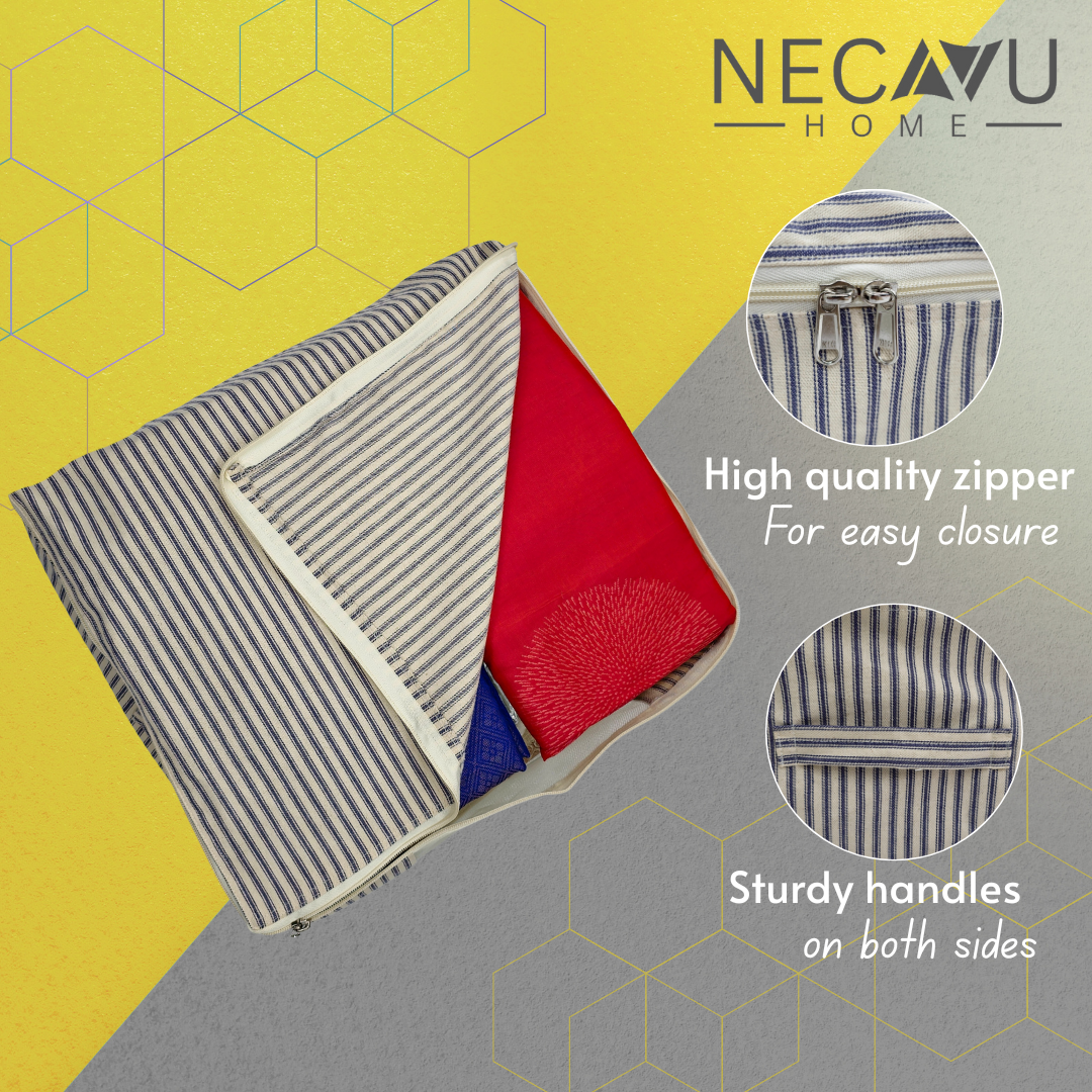 Product packaging with striped pattern, red interior, and text highlighting features on a yellow and gray background.
SKU: NC-SRO-BLU