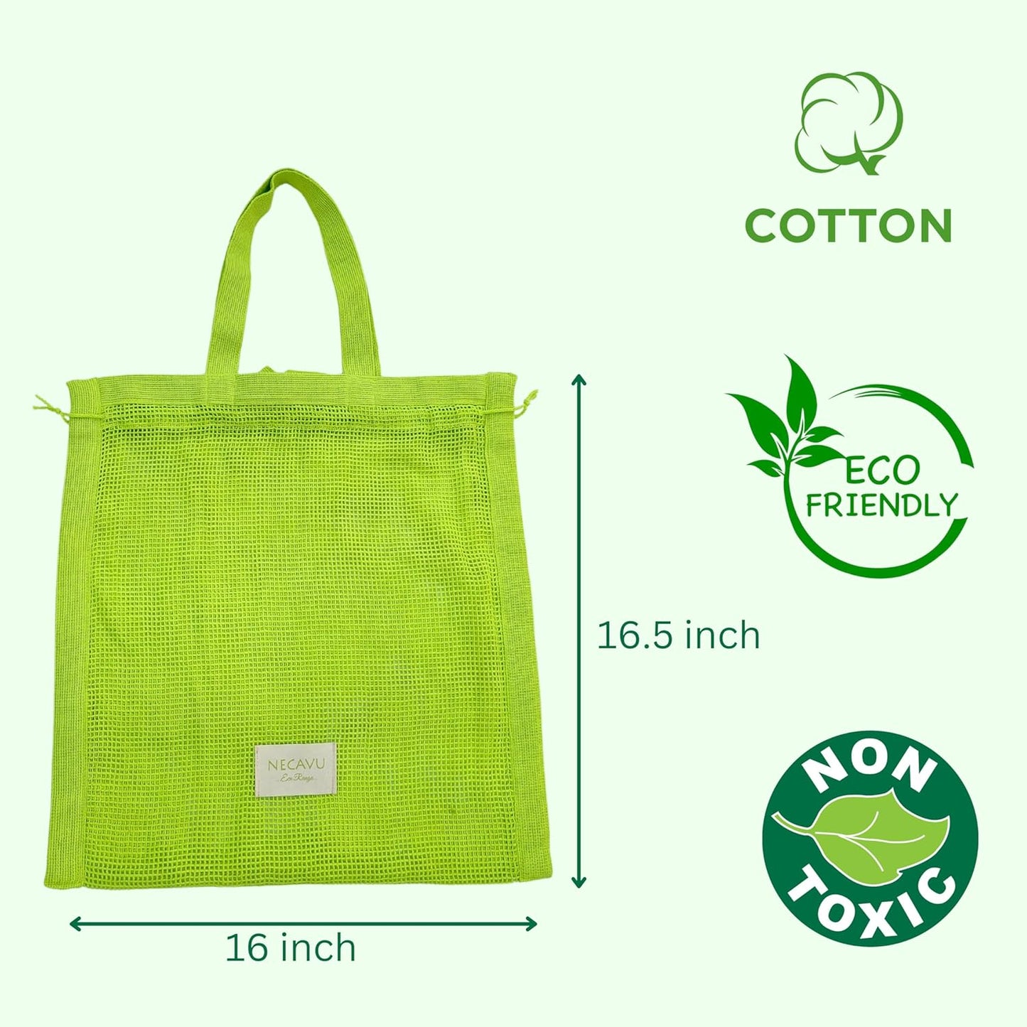 Green-Grocery bag-Size