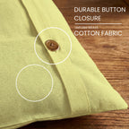 Green Saree bag  with a button closure on a wooden surface, highlighting durable button closure and uniform weave. (NC-SRB-GRN)