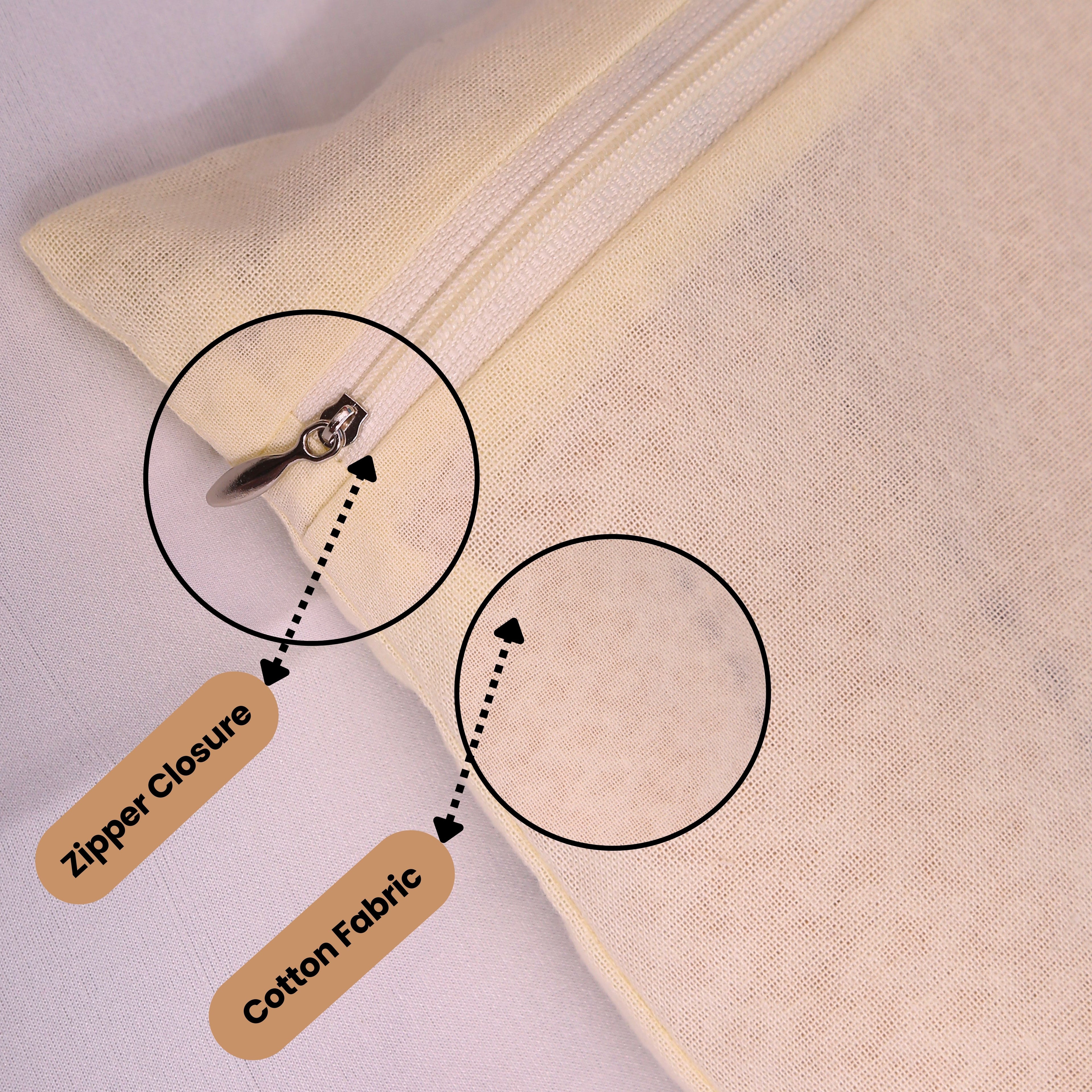 Saree bag with Zip Closure - Infographic image(NC-SRZ-NRL)