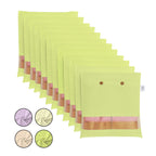 Set of green Saree bags with Transparent mesh on a white background (NC-SRB-GRN)