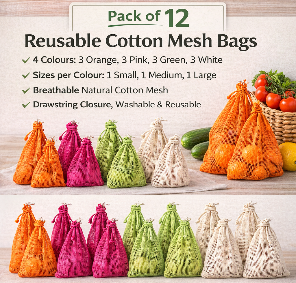 Cotton Mesh Bag - Eco Quartet